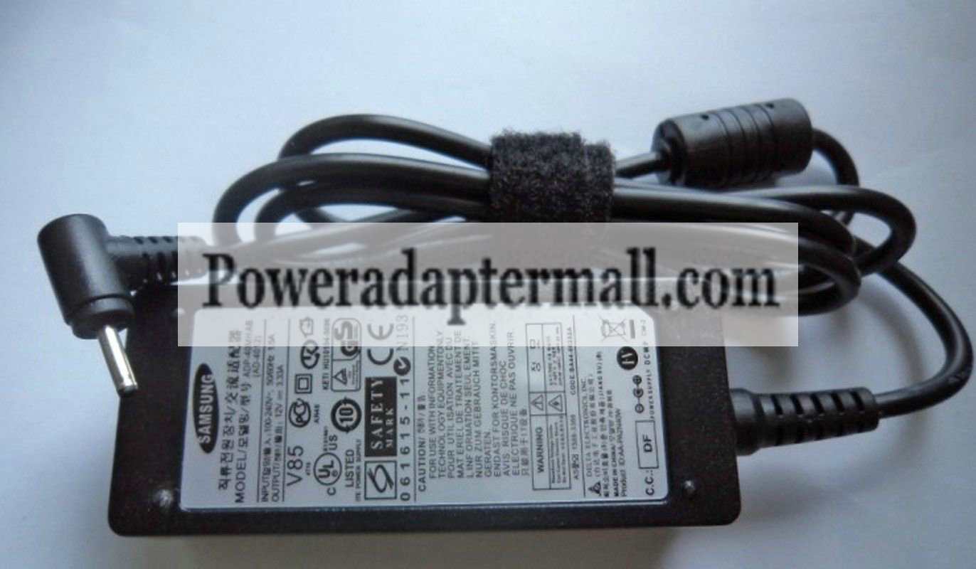 NEW Original Samsung XQ500T1C XE303C12 12V 3.33A AC Adapter - Click Image to Close